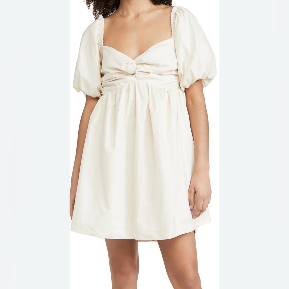 En Saison POPLIN Off White Baby Doll Dress Women Size Large